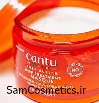 ماسک مو درمانی و ترمیم کننده داخل حمام کنتو | Cantu عصاره شی باتر حجم 340 گرم