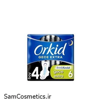 نوار بهداشتی مخصوص شب ارکید مدل GECE EKSTRA سایز 4