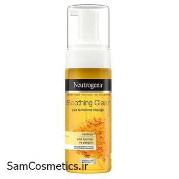 فوم شستشو صورت زردچوبه نوتروژینا Soothing Clear حجم 150 میل
