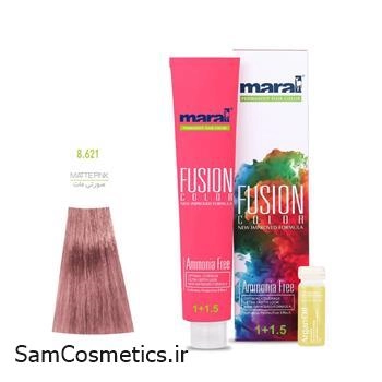 رنگ مو فیوژن کالر مارال 8/621 رنگ صورتی مات
