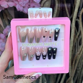 ناخن مصنوعی ژله ای طرحدار کد 427