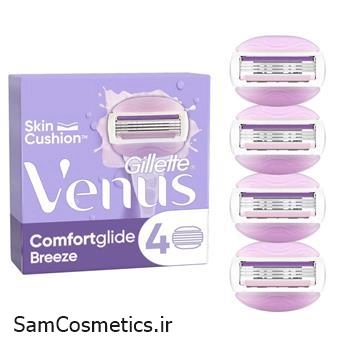 تیغ یدک 4 عددی 3 تیغه ژیلت ونوس | VENUS