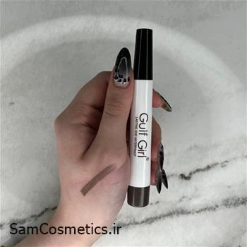 هاشور ابرو ماژیکی 4 خط Gulf Girl رنگ مشکی