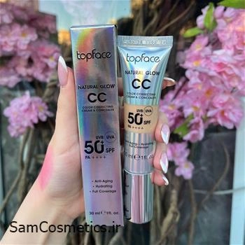 سی‌ سی کرم SPF 50 تاپ فیس | TOPFACE مدل Natural Glow کد 002 حجم 30 میل