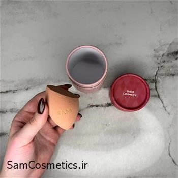 اسفنج (بیوتی بلندر) آرایشی سام کازمتیکز | Sam Cosmetis مدل صورتی دورنگ