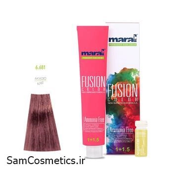 رنگ مو فیوژن کالر مارال 6/681
