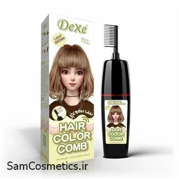 شامپو رنگ مو شانه دار دکسی | Dexe کد Light Brown حجم 200 میل