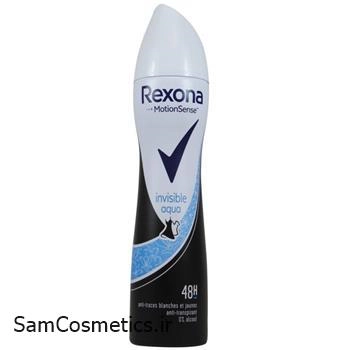 اسپری زنانه رکسونا | Rexona مدل INVISIBLE AQUA حجم 200 میل