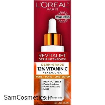 سرم رویتالیفت لورال | L'OREAL مدل 12% ویتامین C خالص حجم 30 میل