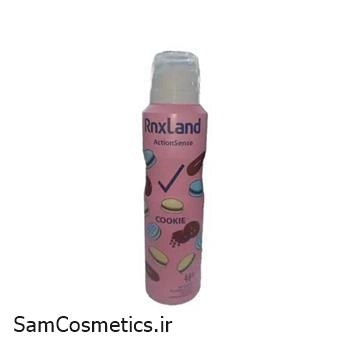اسپری ضد تعریق زنانه انگلیسی رنکس لند | RnxLand مدل cookie حجم 150 میل