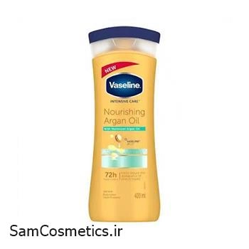 لوسیون بدن وازلین | Vaseline مدل روغن آرگان حجم 400 میل