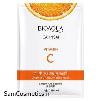 ماسک ورقه ای بیوآکوا | Bioaqua مدل ویتامین سی جوان کننده وزن 25 گرم