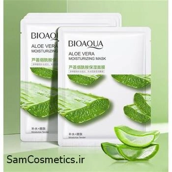 ماسک ورقه ای بیوآکوا | Bioaqua آبرسان مدل آلوئه ورا حجم 30 میل