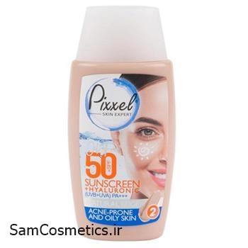 کرم ضد آفتاب رنگی پیکسل مناسب پوست چرب و جوش دار +SPF50 حجم 50 میل