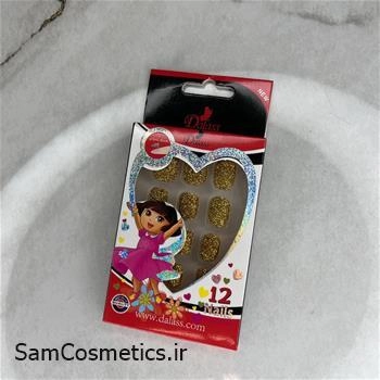 ناخن مصنوعی کودک دالاس | Dalass مدل اکلیلی طلایی روشن کد 3952