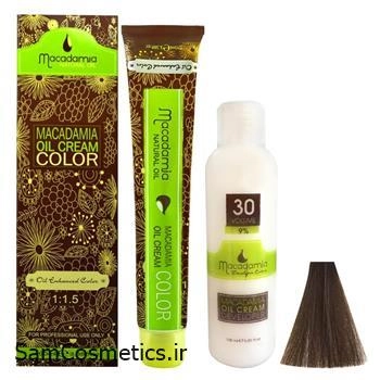 رنگ مو ماکادامیا شماره 6.1 رنگ بلوند دودی تیره حجم 100 میل