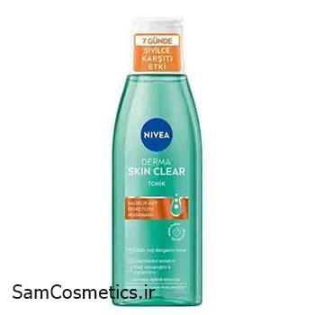تونر درما اسکین ضد جوش نیوآ | Nivea حاوی سالیسیلیک اسید مناسب پوست چرب حجم 200 میل
