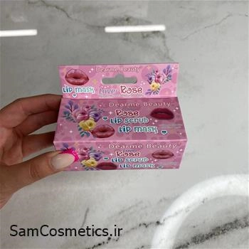 ماسک و اسکراب لب dear me beauty رایحه رز