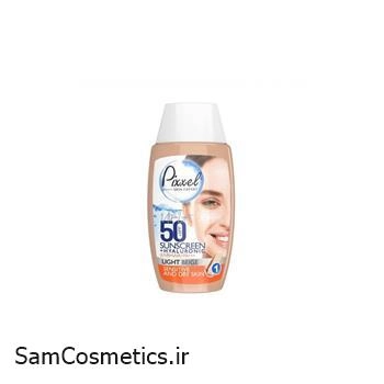 ضد آفتاب رنگی پیکسل مناسب پوست خشک +SPF50 حجم 50 میل